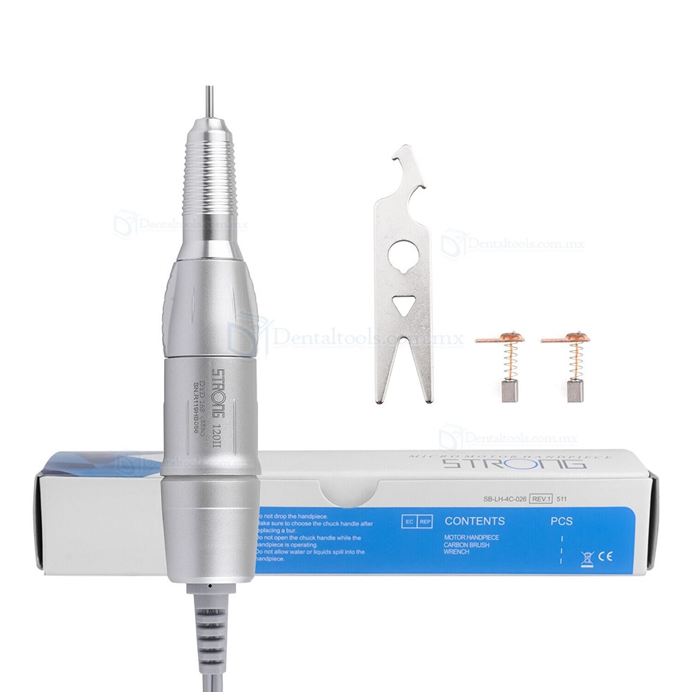 STRONG 120II Micromotor Dental para Laboratorio 35,000 RPM con Pinza de 2.35mm